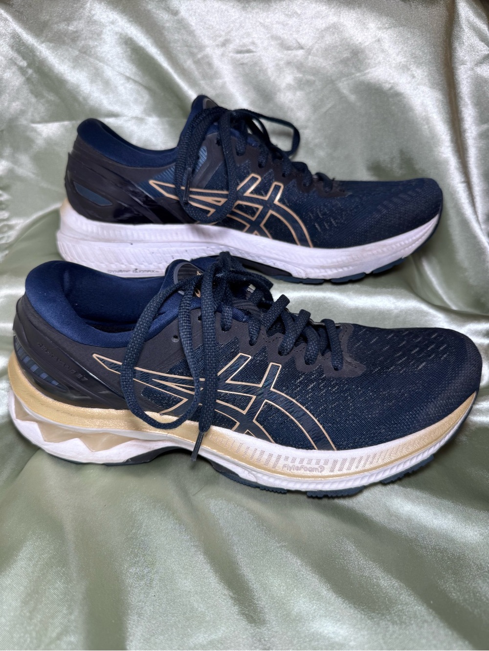 ASICS GEL-Kayano 27 Dark Blue Running Shoes Size 9.5 Men’s